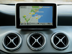 Il display central della Mercedes CLA